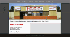 Desktop Screenshot of harrisonsequipment.com