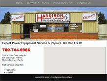 Tablet Screenshot of harrisonsequipment.com